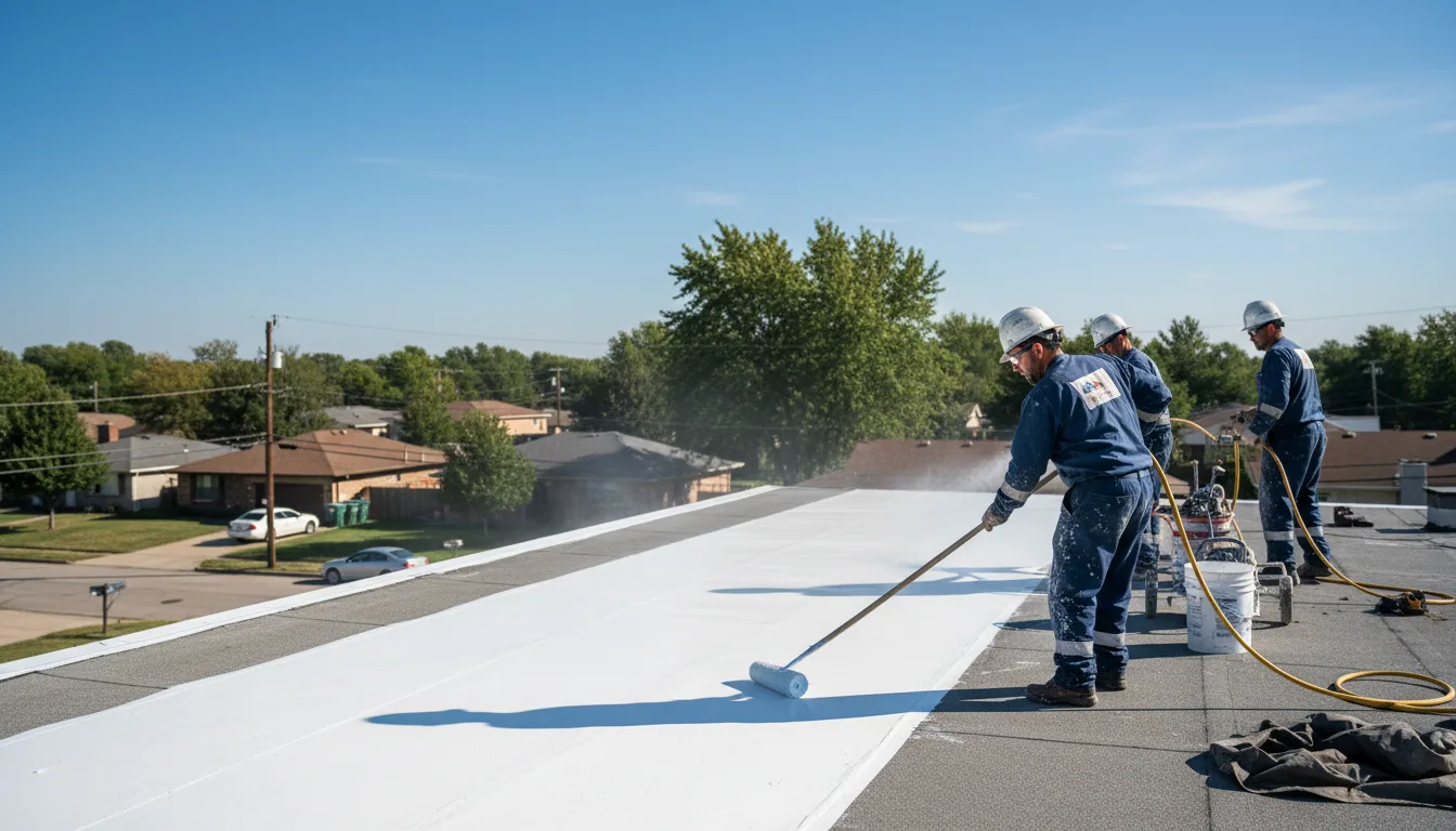 Commercial roof coating in Aurora, NC near me